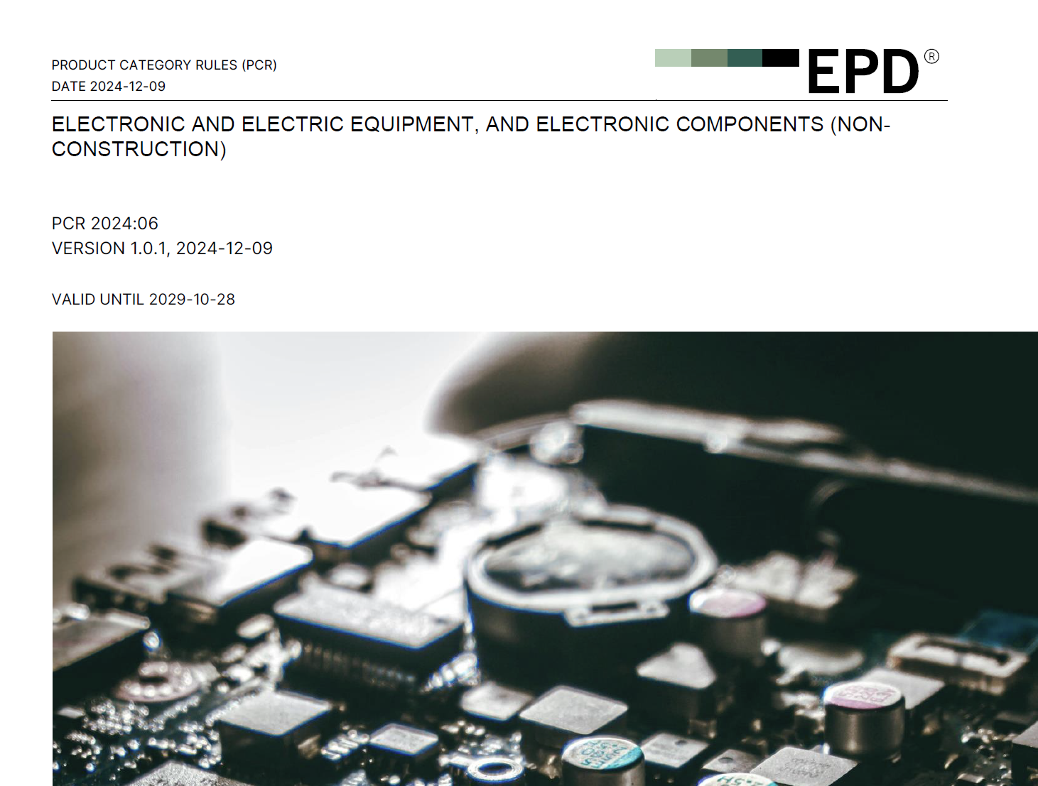 国际EPD体系基于PCR 2024:06发布的电子电气产品EPD数量突破100份！ - EPD